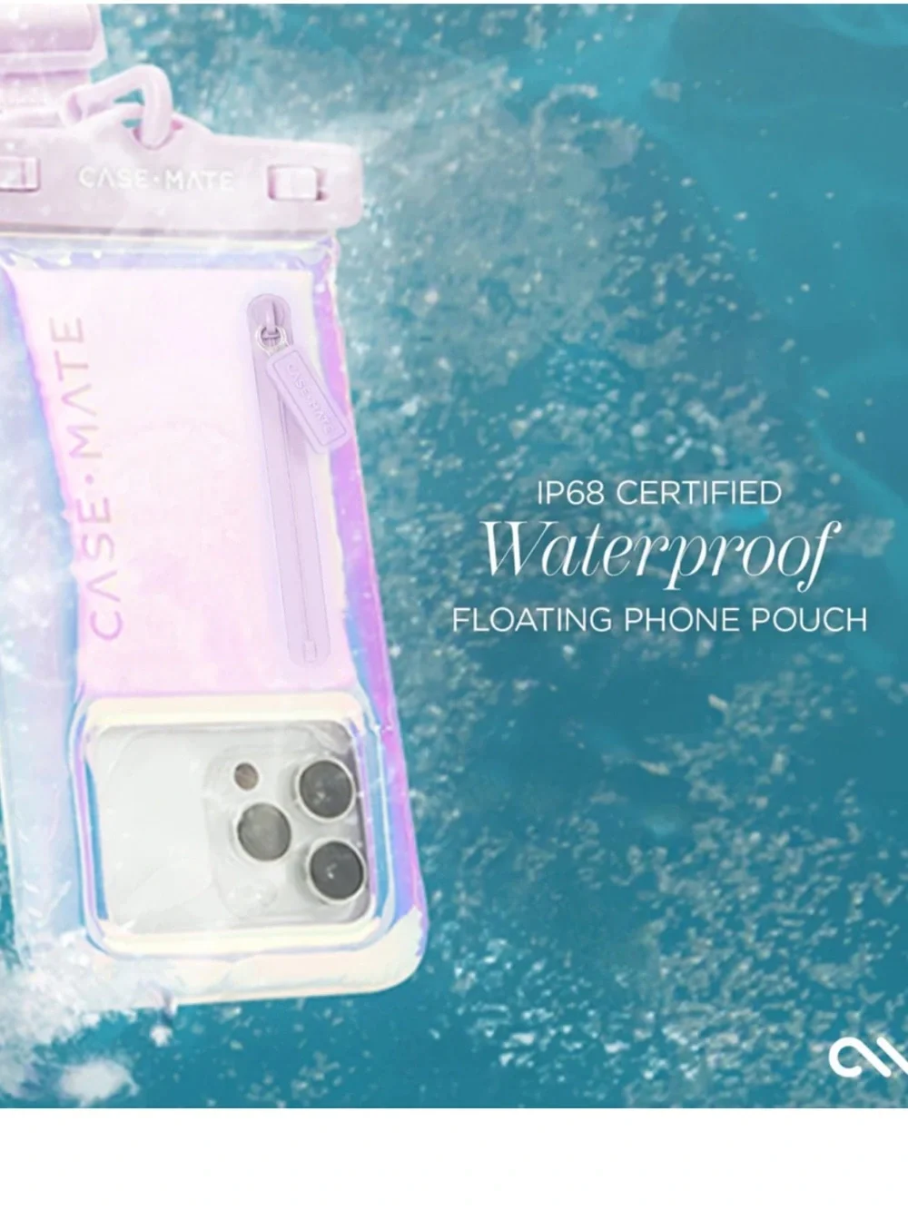 case-mate Waterproof Floating Phone Pouch **NWT**